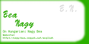 bea nagy business card